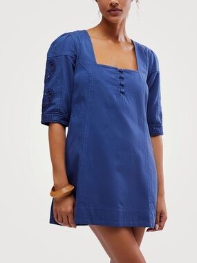 NWOT Free People Bali Hazel Hearts Mini Dress